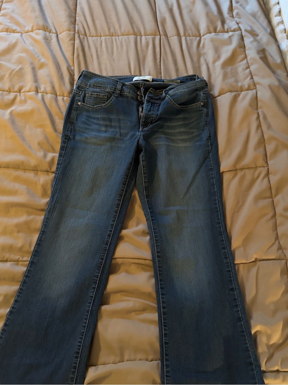 Angels Dark Blue Flare Jeans
